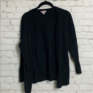 Merona black button up cardigan